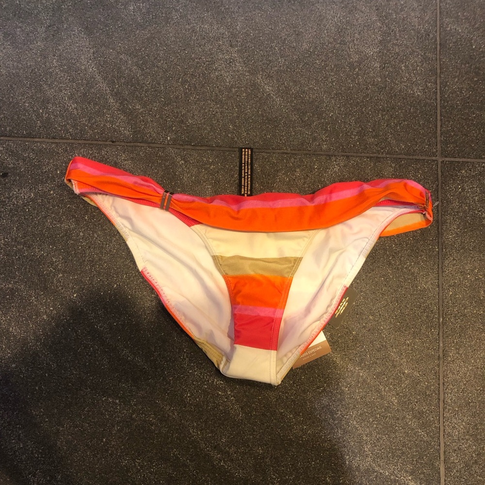 VIX Paula Hermanny Hiva Bia tube striped  bikini bottom multi color size XL NWT
